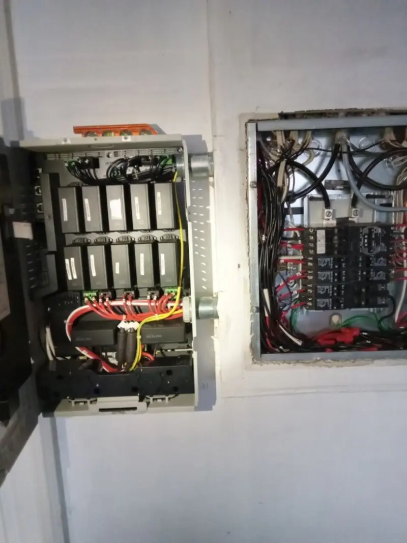 Electrical panel upgrade completed for Security Camera Wiring in Rehoboth